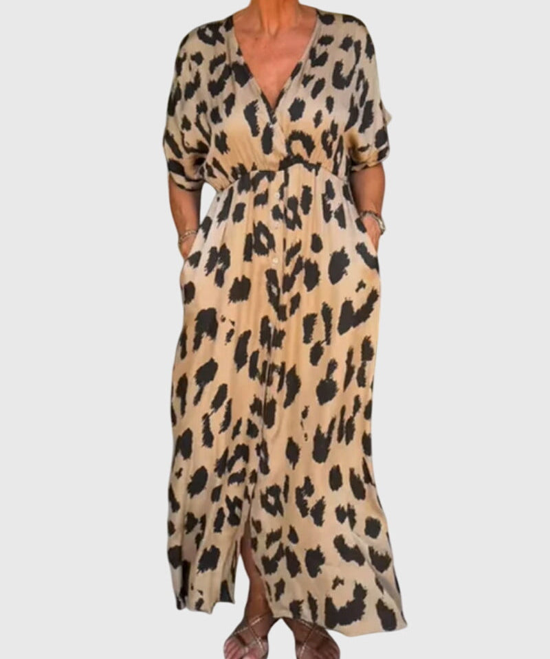 Women's Timeless Confidence Dress in Khaki