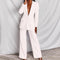 Women's Elegant Blazer and Pants in White