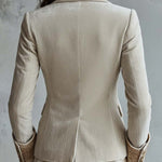 Constance | Ivory Tailored Embroidered Blazer