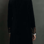 Léontine | Fitted Black Baroque Printed Blazer