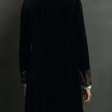 Léontine | Fitted Black Baroque Printed Blazer