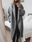 Women's Classic Tailored Coat in Gray