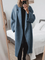 Women's Classic Tailored Coat in Blue