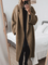 Women's Classic Tailored Coat in Brown