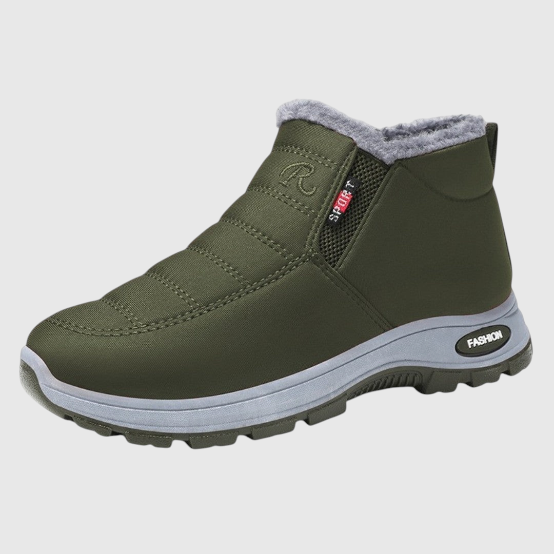 Sianna waterproof winter ankle boots in Green