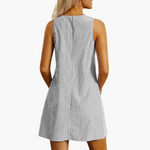 Women's Sleeveless Striped Pocket Dress, photo 10