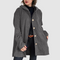 Women's Comfortable Velvet Hooded Jacket in Gray