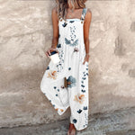 Delilah Comfortable printed jumpsuit in White