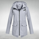 Women's Raincoat Jacket in Gray