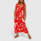 Lysandra Sophisticated Maxi Dress in Red