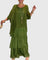 Women's Long and Flowing Elegant Dress in Dark Green