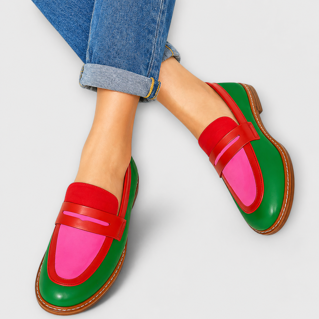 Women's Casual Contrast Loafers