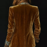 Marcelline | Vintage Floral Printed Patchwork Blazer