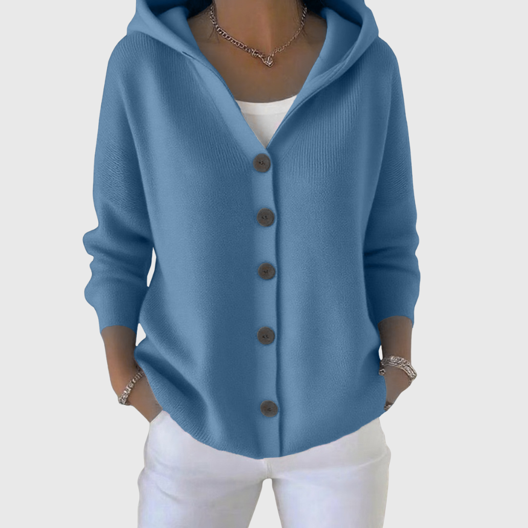 Women's Elegant Cardigan in Blue