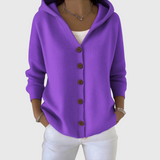 Women's Elegant Cardigan in Purple