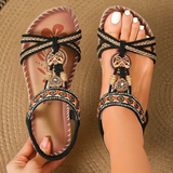 Comfort Sandals with Anatomical Support in Black/Brown