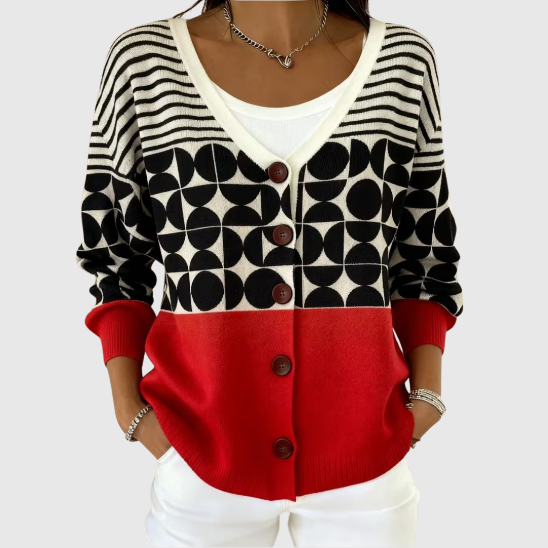 Emery Cozy Button-Front Knit Cardigan