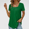 Women's Sophisticated Summer Blouse in Dark Green
