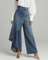 Women's Wrap-Style Denim Pants in Light Blue