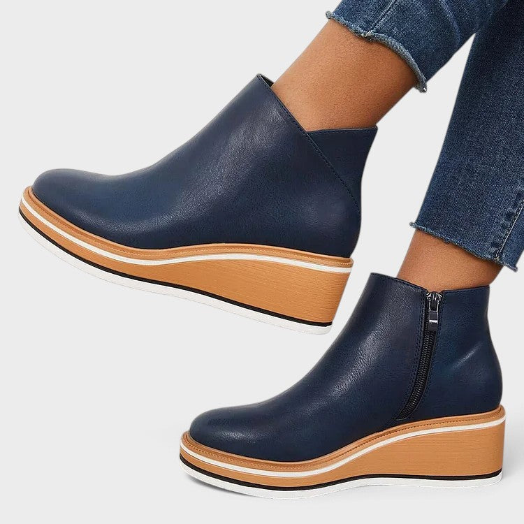 Women's Platform Ankle Boots with Zip, photo 9