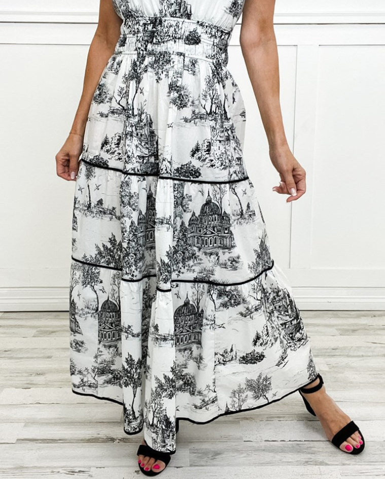 Women's Classic Toile Maxi Dress, photo 12