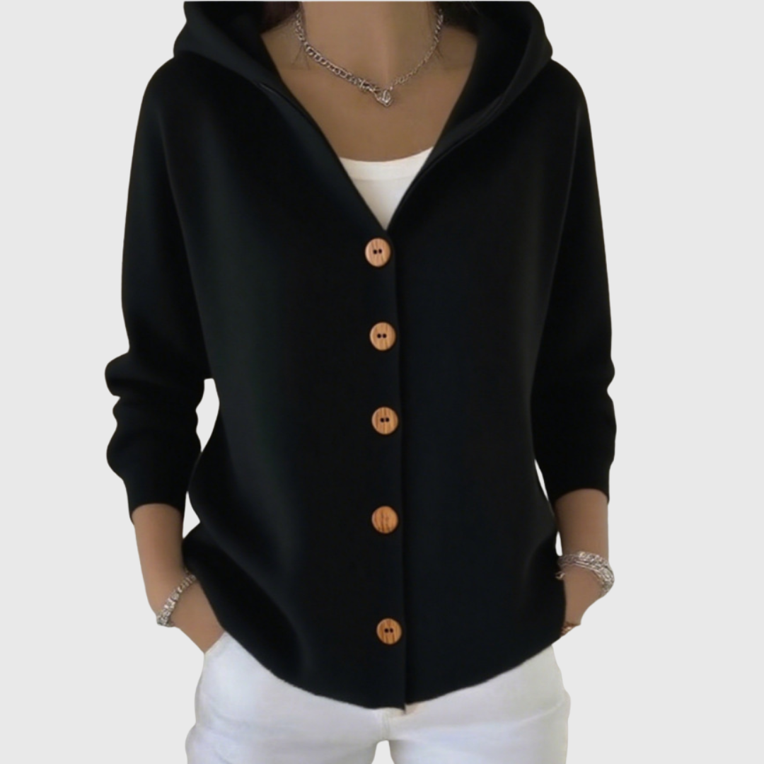 Women's Elegant Cardigan in Black