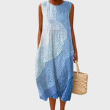 Larsson Comfortable Dress in Blue 1