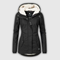 Women's Teddy-Lined Hooded Winter Parka in Black