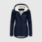 Women's Teddy-Lined Hooded Winter Parka in Dark Blue
