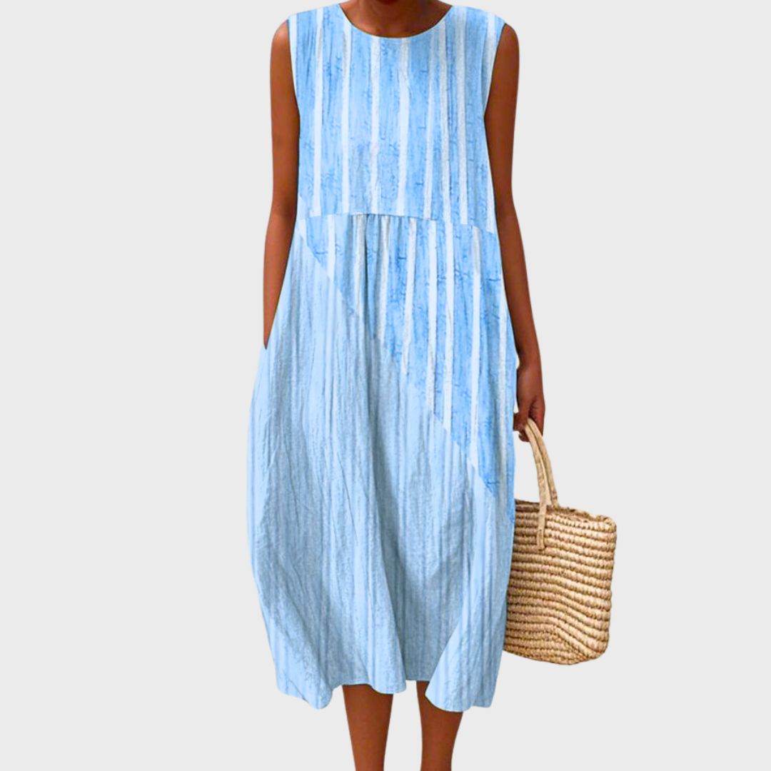 Sophryana Comfortable Dress in Blue 2