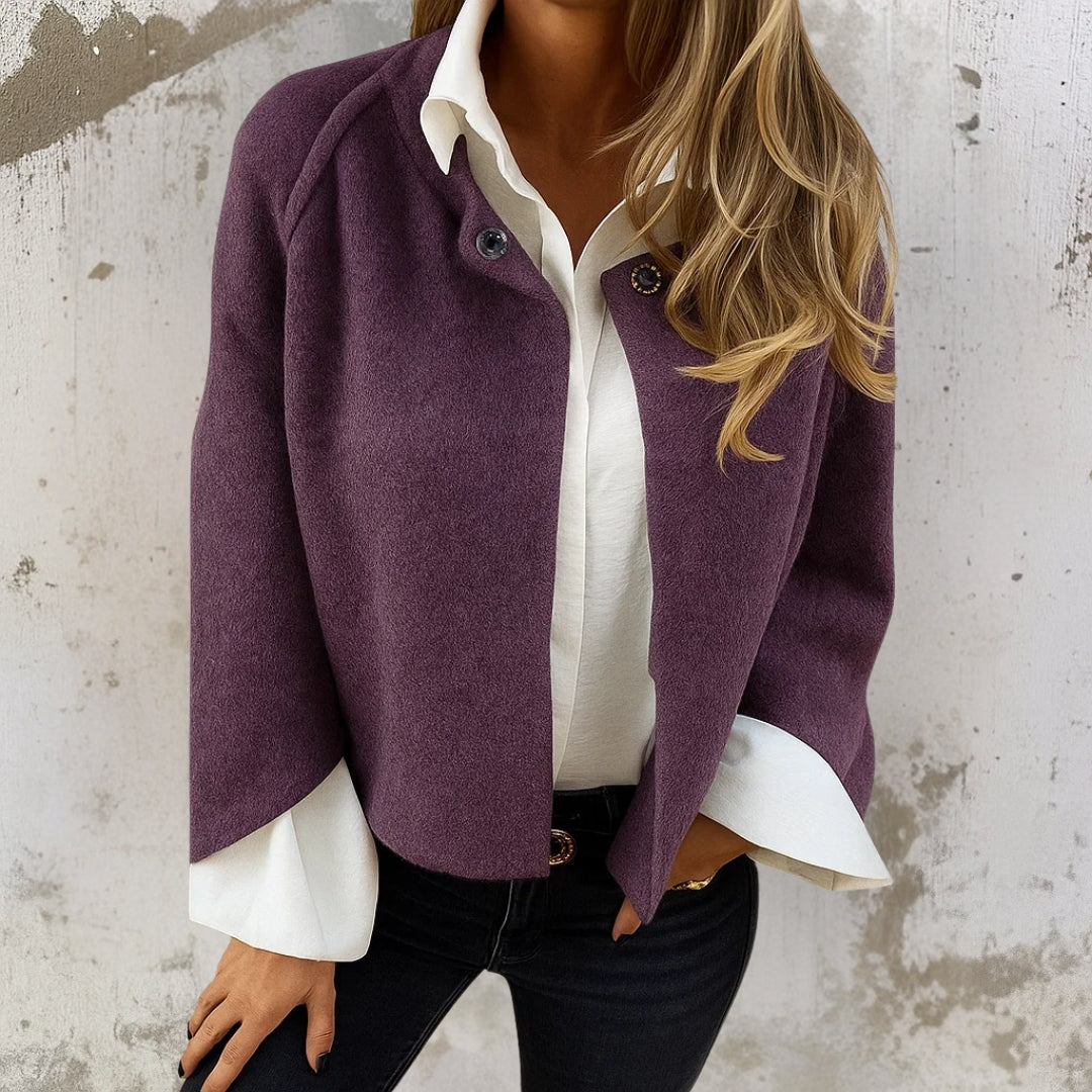Women's Cashmere-Feel Cropped Jacket, photo 2