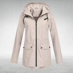 Women's Raincoat Jacket in Beige