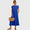 Fenella Comfortable Midi Dress in Blue
