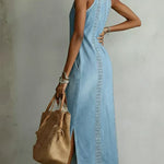 Women's Vintage Lace Denim Dress, photo 4