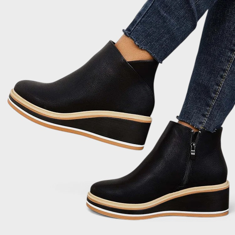 Women's Platform Ankle Boots with Zip, photo 17