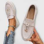 Gamila Elegant Loafers in Beige
