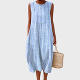 Sophryana Comfortable Dress in Blue 3