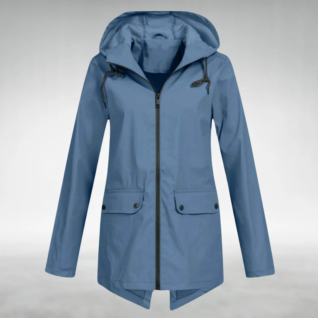 Women's Raincoat Jacket in Blue