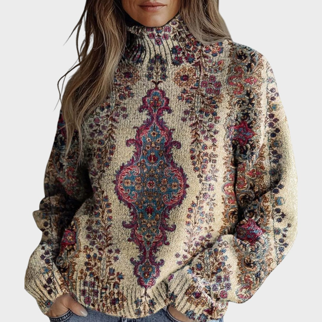 Kay Art Knit Turtleneck Sweater