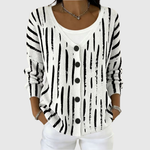 Harper Cozy Button-Front Knit Cardigan