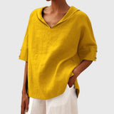 Women's Casual Loose-Fit Blouse in Yellow