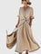 Erykahhh Elegant Dress in Beige