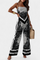 Women's Bandeau Top and Wide-Leg Pants in Black