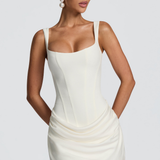 Women's Hourglass Mini Dress in Ivory