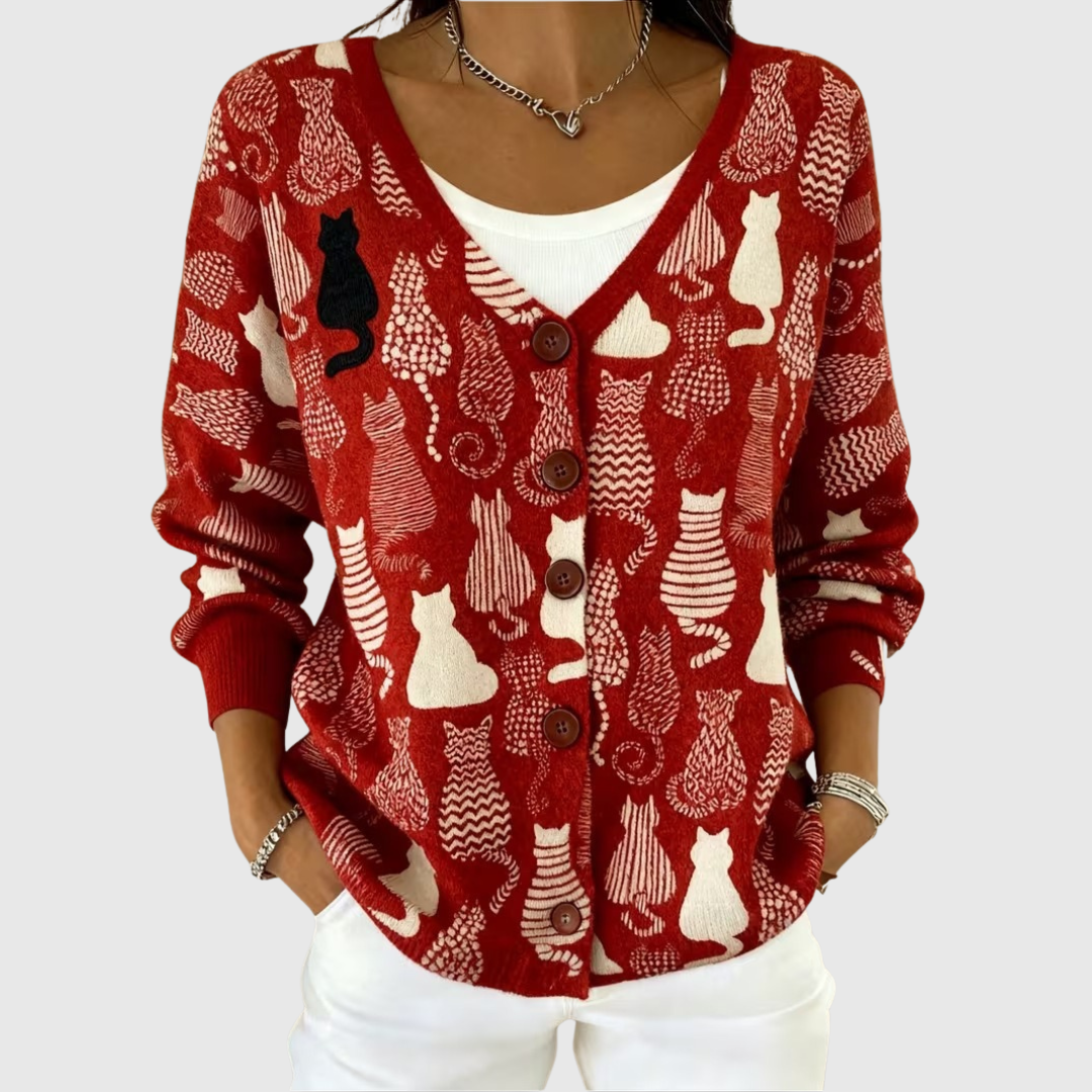 Chloe Cozy Button-Front Knit Cardigan