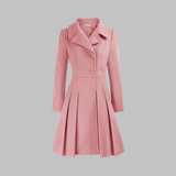 Elegant Double-Breasted Long-Sleeve Coat, photo 15