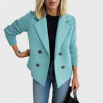 Women's Casual Blazer in Light Blue