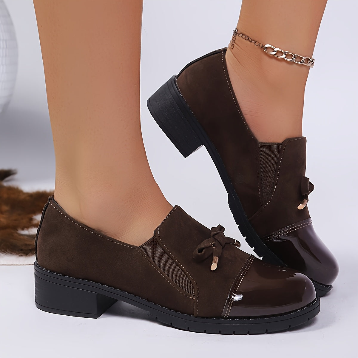 Rhemi Elegant Loafers in Brown