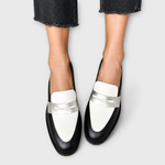 Women's Metallic Black Loafers, photo 2