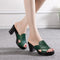 Hallie Elegant Comfort Sandals in Green